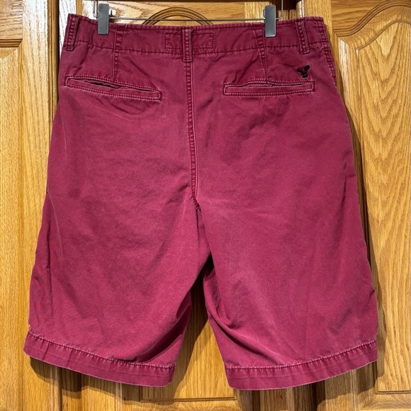 American Eagle Outfitters Longboard Skater Chino Shorts Faded Red Size 32 - Picture 4 of 8